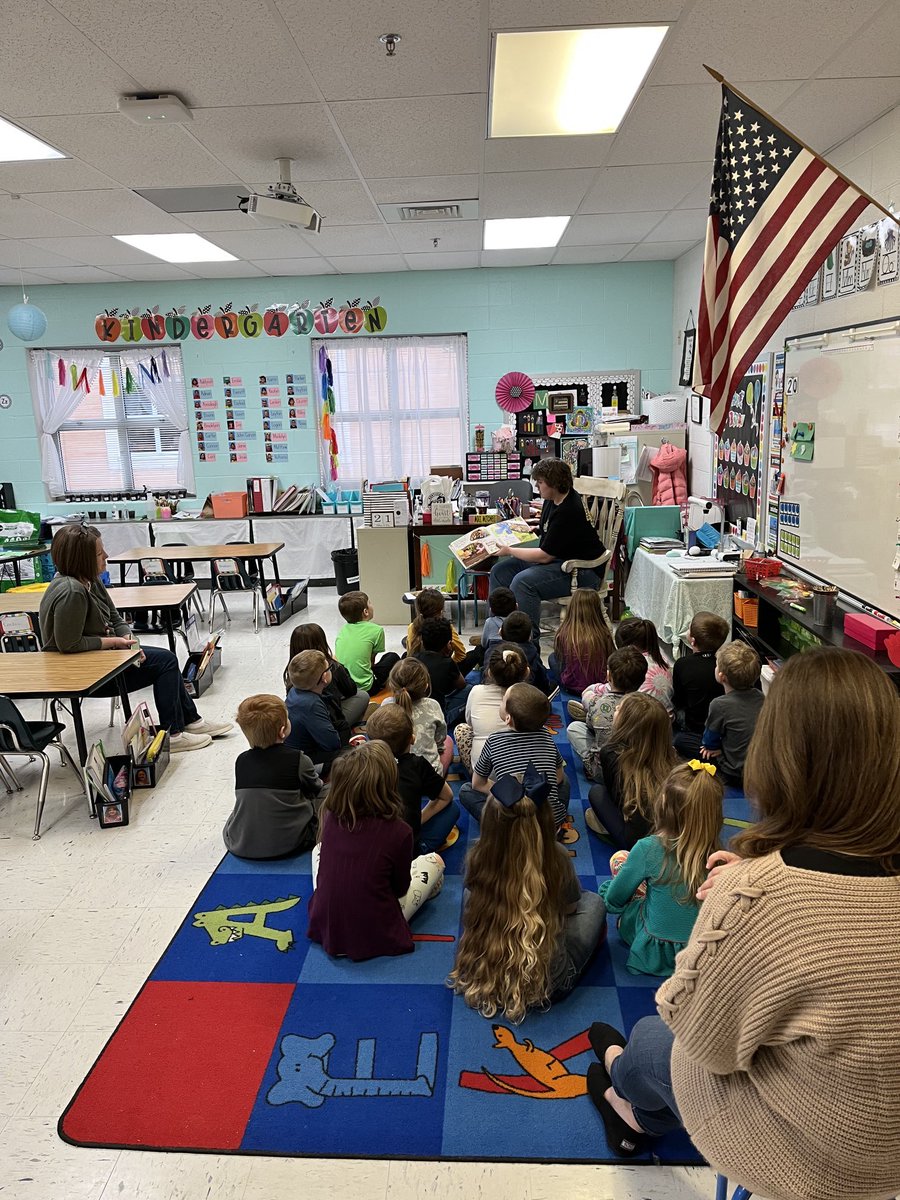 Thank you Allen County Farm Bureau and ACSHS FFA students for reading to our K classes!