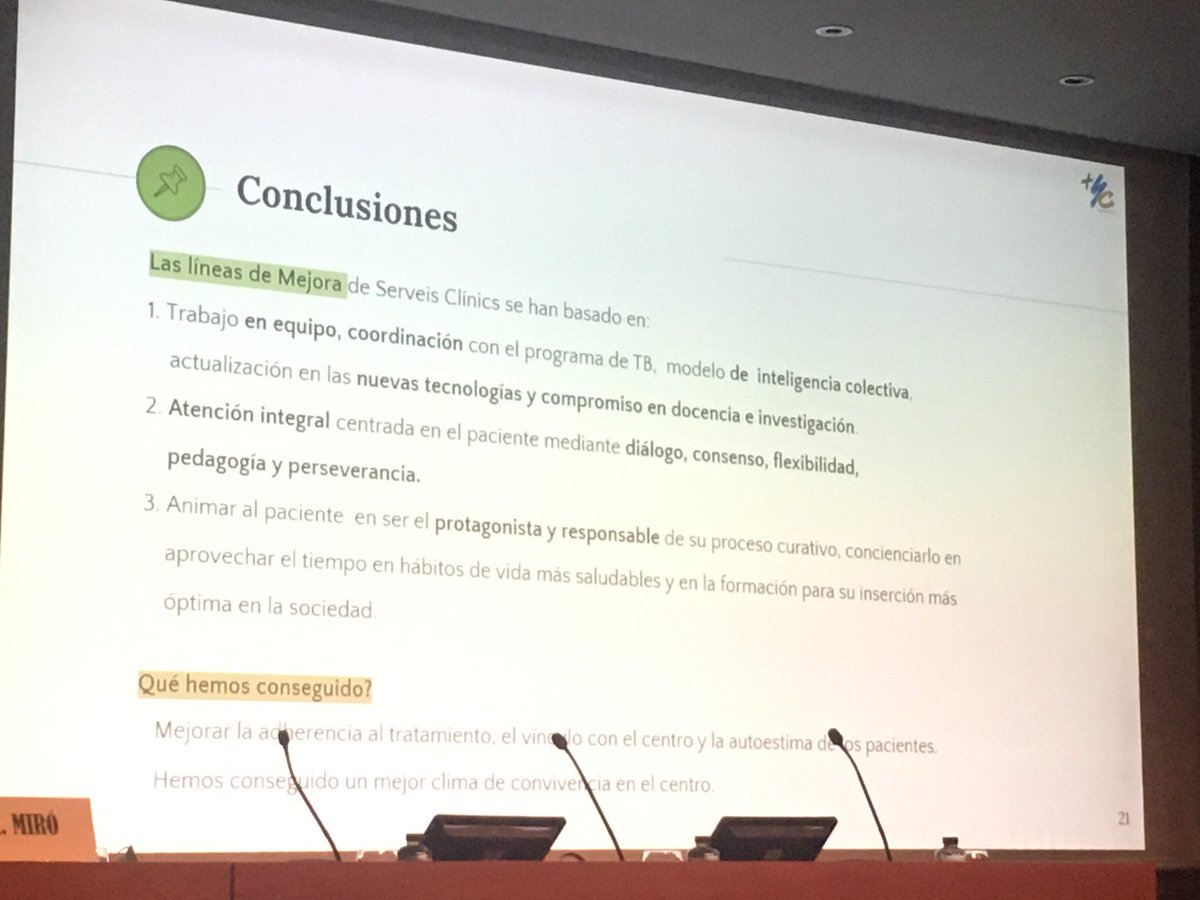 Interesante ponencia sobre las Mejoras en la atención integral centrada en el paciente en <a href="/ServeisClinics/">Serveis Clínics</a> los últimos 30 años. Dr Xavi Casas #worldtbday #diamundialtb