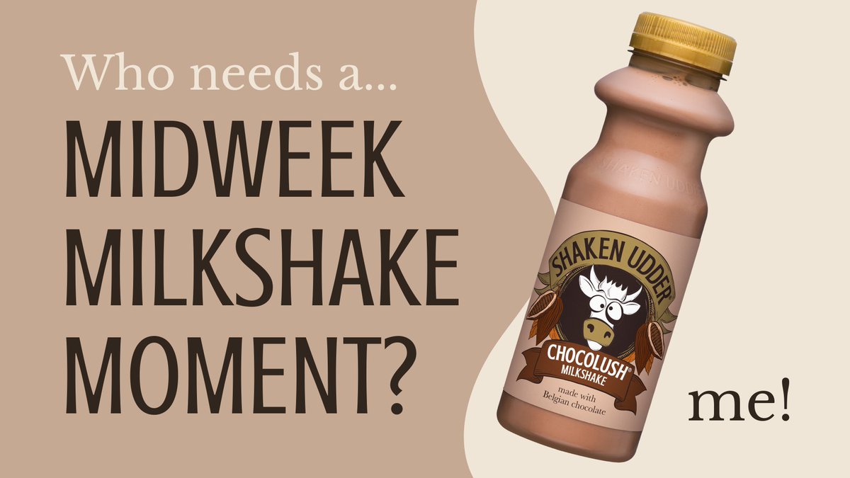 shakenudder's tweet photo. It's Wednesday...you're halfway through the week and you're doing great!π₯
Give us a like if you need a midweek milkshake momentβ¦and yes, we have liked our own post!β€οΈ
#chocolush #vanillalicious #saltedcaramel #strawberrydream #topbanana #milkshake #shakenudder #milkshakes https://t.co/vaiinslCLu