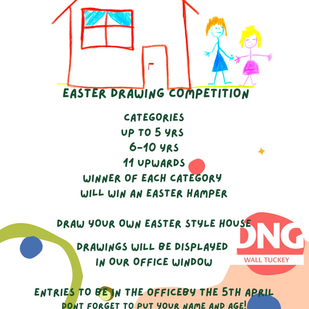 WallTuckeyProp's tweet photo. KIDS EASTER COMPETITION! 🐣

Get cracking on your drawings to be in with a chance to win in your age category!

#eastertime
#eastercompetition
#dngfranchise https://t.co/ndTzwCC8Kh