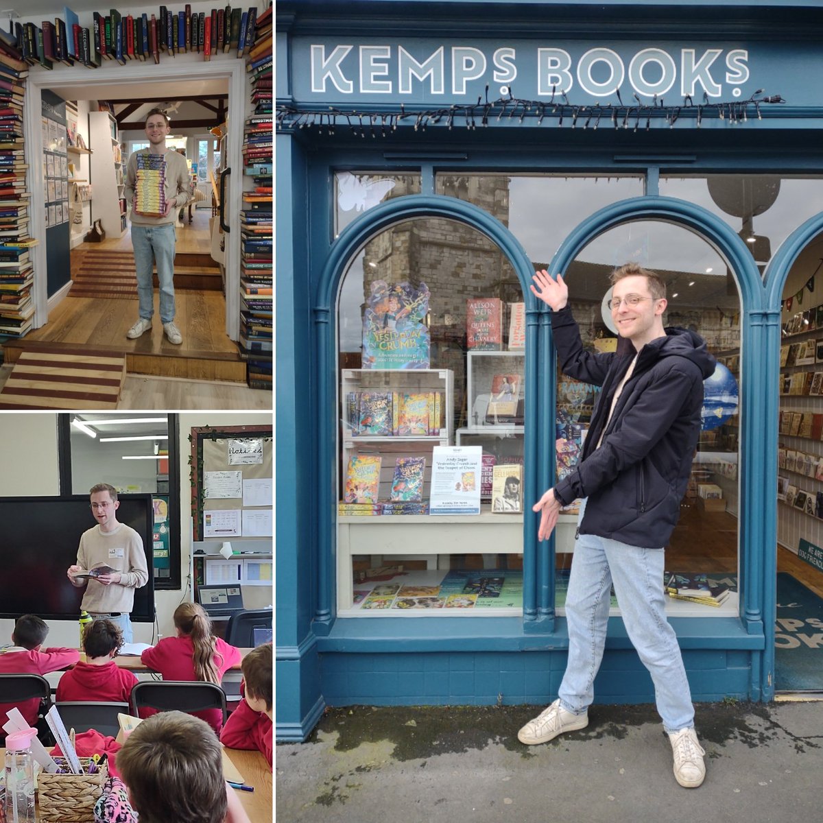 KempsBooks (@bookskemps) on Twitter photo What an amazing day! Thank you so much to the brilliant <a href="/andysagarbooks/">Andy Sagar</a>, author of the fab Yesterday Crumb series, for inspiring nearly 500 pupils from local schools to become young writers and create their own magical worlds 🫖🪄 <a href="/AmotherbyS/">Amotherby CP School</a> <a href="/HachetteKids/">Hachette Children's Group</a> #readingforpleasure What an amazing day! Thank you so much to the brilliant <a href="/andysagarbooks/">Andy Sagar</a>, author of the fab Yesterday Crumb series, for inspiring nearly 500 pupils from local schools to become young writers and create their own magical worlds 🫖🪄 <a href="/AmotherbyS/">Amotherby CP School</a> <a href="/HachetteKids/">Hachette Children's Group</a> #readingforpleasure