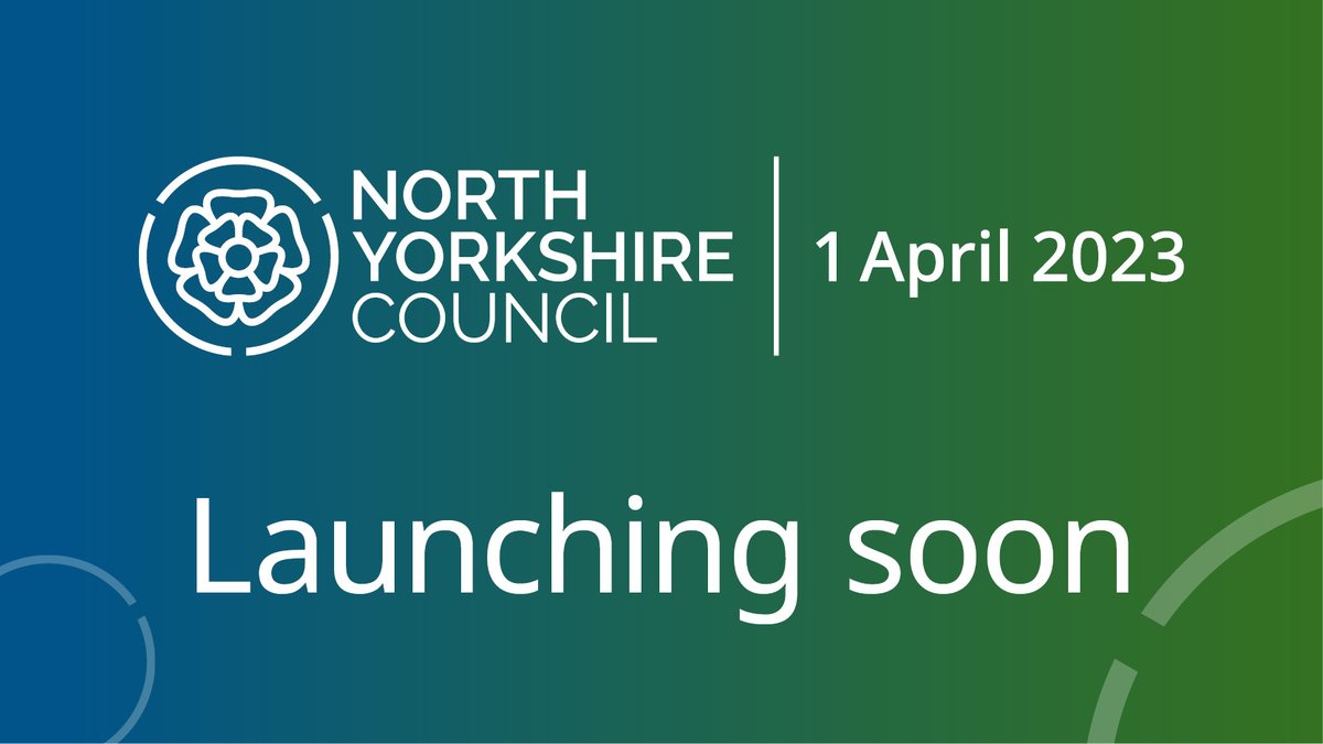 This account will be closing after 1 April. Make sure you’re following @northyorksc for the latest news and updates from the new North Yorkshire Council, which launches on 1 April. Find out more at northyorks.gov.uk/new-council-0