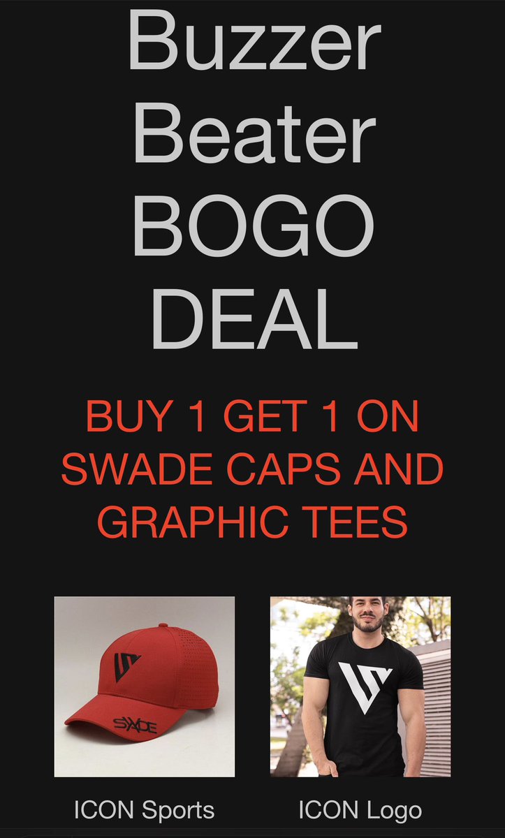 swadestore's tweet photo. Jump for this deal. Score some merch.  Tees. Hoodies. Caps. More.  

#MarchMadness #marchmadness2023 #bogo #swade #swadestore #lifestyle #fashion #style #basketball #gym #workout #fitness #bracket #men #man https://t.co/dgqFzugJOo