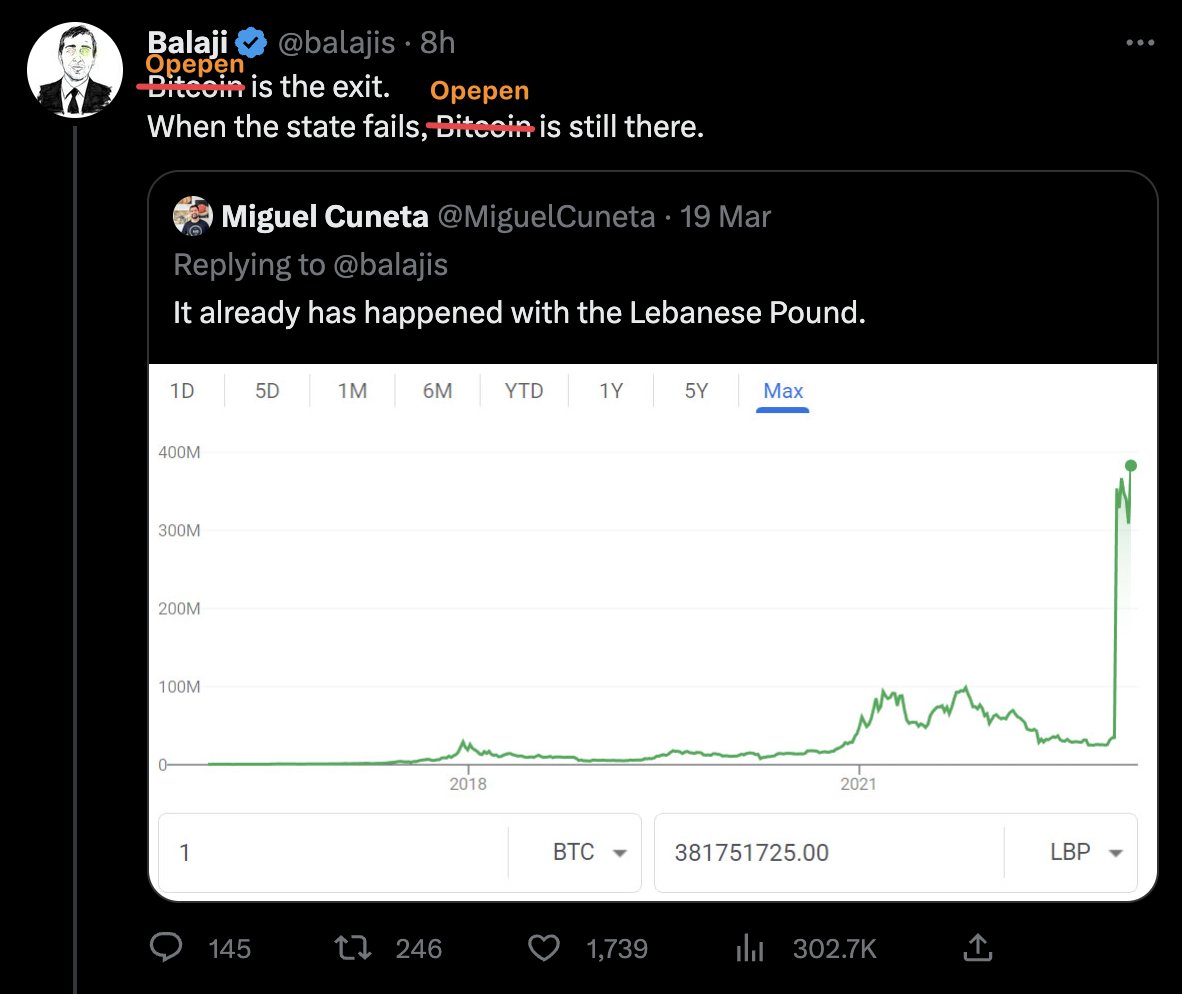 Do you agree with <a href="/balajis/">Balaji</a>?

<a href="/jackbutcher/">jack</a> #OpepenEdition