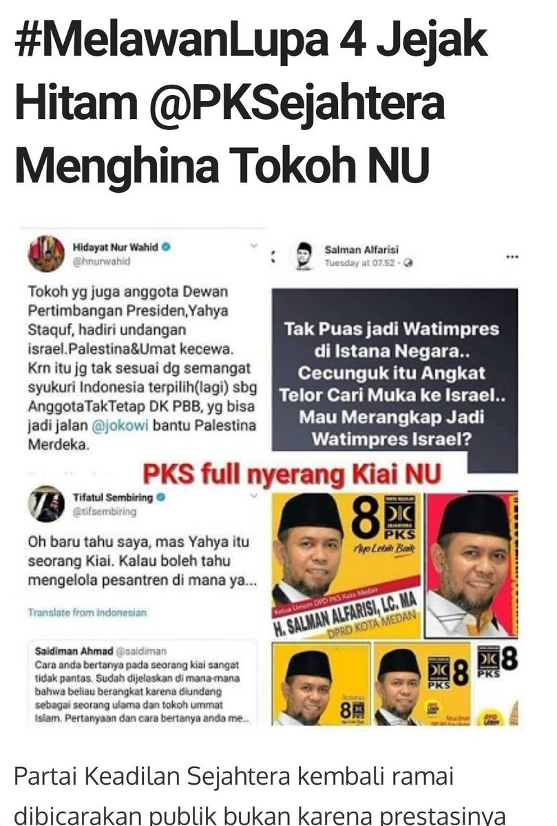 amrudinnejad_'s tweet photo. Dan sampai kapanpun, kami Menolak Lupa!

Tabiat mereka sejak dulu menghina Kyai NU, jika menjelang Pemilu mereka tiba-tiba sok dekat, catut nama NU dan Kyai NU untuk kepentingan politiknya, Lawan!✊️ https://t.co/aTPwNkiR53