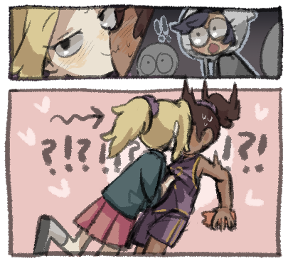 Latki__'s tweet image. 사샤앤 냅다 뽀뽀?시키기