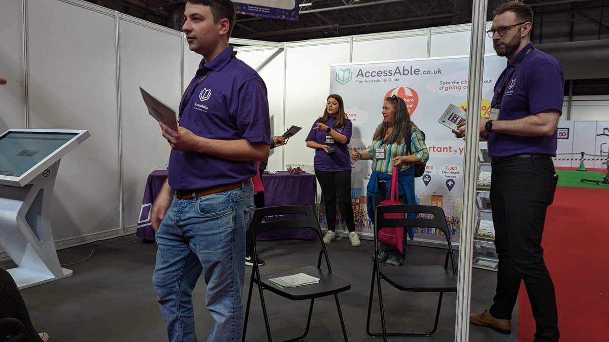 AccessAbleUK's tweet photo. Good morning from @NaidexShow! @Journo_Lydia here, from the @AccessAbleUK stand H104 in hall 20. Do come and say hi 👋
#AccessAbleIt #KnowMoreGoMore #Naidex https://t.co/81cU7SLan4