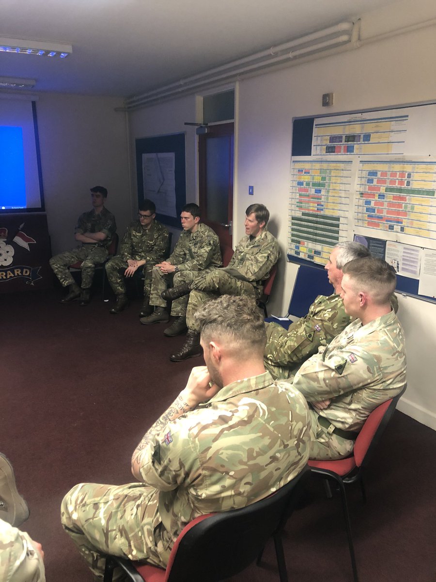Queen's Own Yeomanry (@theqoy1) on Twitter photo Great to have <a href="/ColYeomanry/">Colonel Sean</a> and Comd <a href="/19LightBrigade/">19th Light Brigade</a> visit the team at #ASqn last night. Taking part in Op TEAMWORK workshops, taking time to meet the troops and presenting Capt C and SSgt M with VRSM. #Forrard! <a href="/LDLightCav/">The Light Dragoons</a> <a href="/HEADQUARTERSRAC/">Col RAC</a> <a href="/RoyalArmdCorps/">Royal Armoured Corps</a> Great to have <a href="/ColYeomanry/">Colonel Sean</a> and Comd <a href="/19LightBrigade/">19th Light Brigade</a> visit the team at #ASqn last night. Taking part in Op TEAMWORK workshops, taking time to meet the troops and presenting Capt C and SSgt M with VRSM. #Forrard! <a href="/LDLightCav/">The Light Dragoons</a> <a href="/HEADQUARTERSRAC/">Col RAC</a> <a href="/RoyalArmdCorps/">Royal Armoured Corps</a>