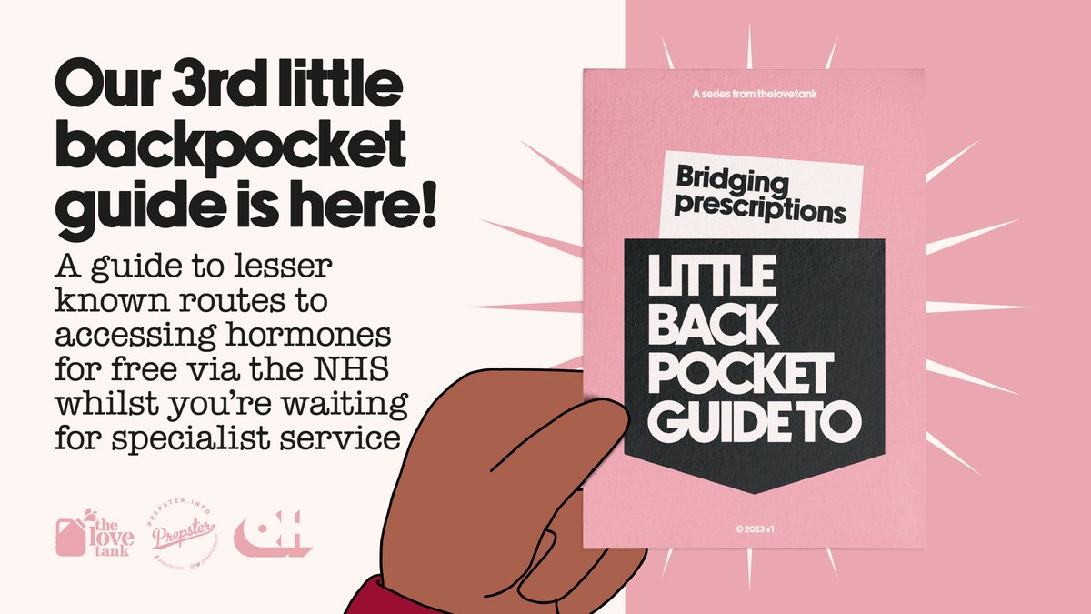 Want to explore how to access hormones on the NHSin England whilst you're waiting for a specialist service? Our new Little Back-pocket Guide to Bridging Prescriptions provides peer-produced info and links to resources. ▶️ View + download the guide here -queerhealth.info/lbgt/bp