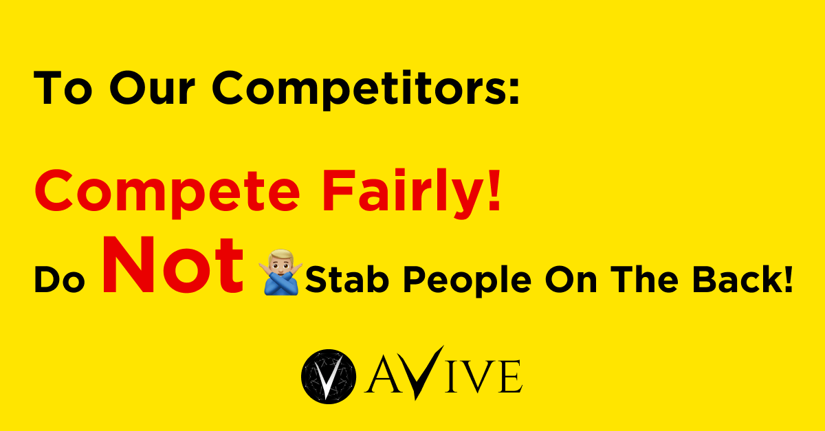 Due to malicious reporting by competitors, #Avive World account has been temporarily disabled. We have contacted Twitter official and after review, access to the account will be restored.

We also want to remind our competitors to compete fairly and do not stab people on the back