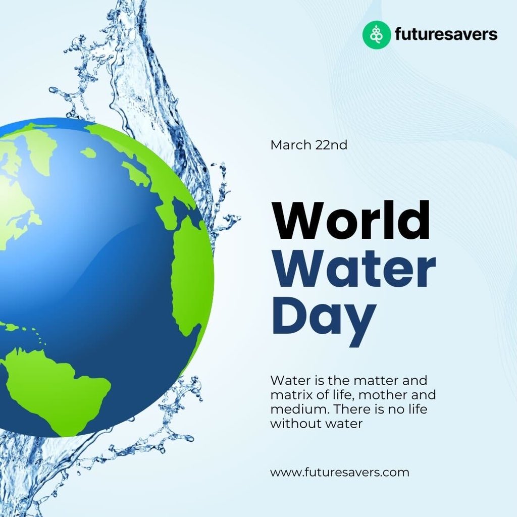 MoladeFolashad1's tweet photo. Happy World Water Day! 💦💙 

At FSDI, we believe that every drop counts, and we're committed to accelerating change to solve the water and sanitation crisis. 

#WorldWaterDay #BeTheChange #WaterForAll #FSDI #SustainableFuture https://t.co/Y4Nf7DyyS7