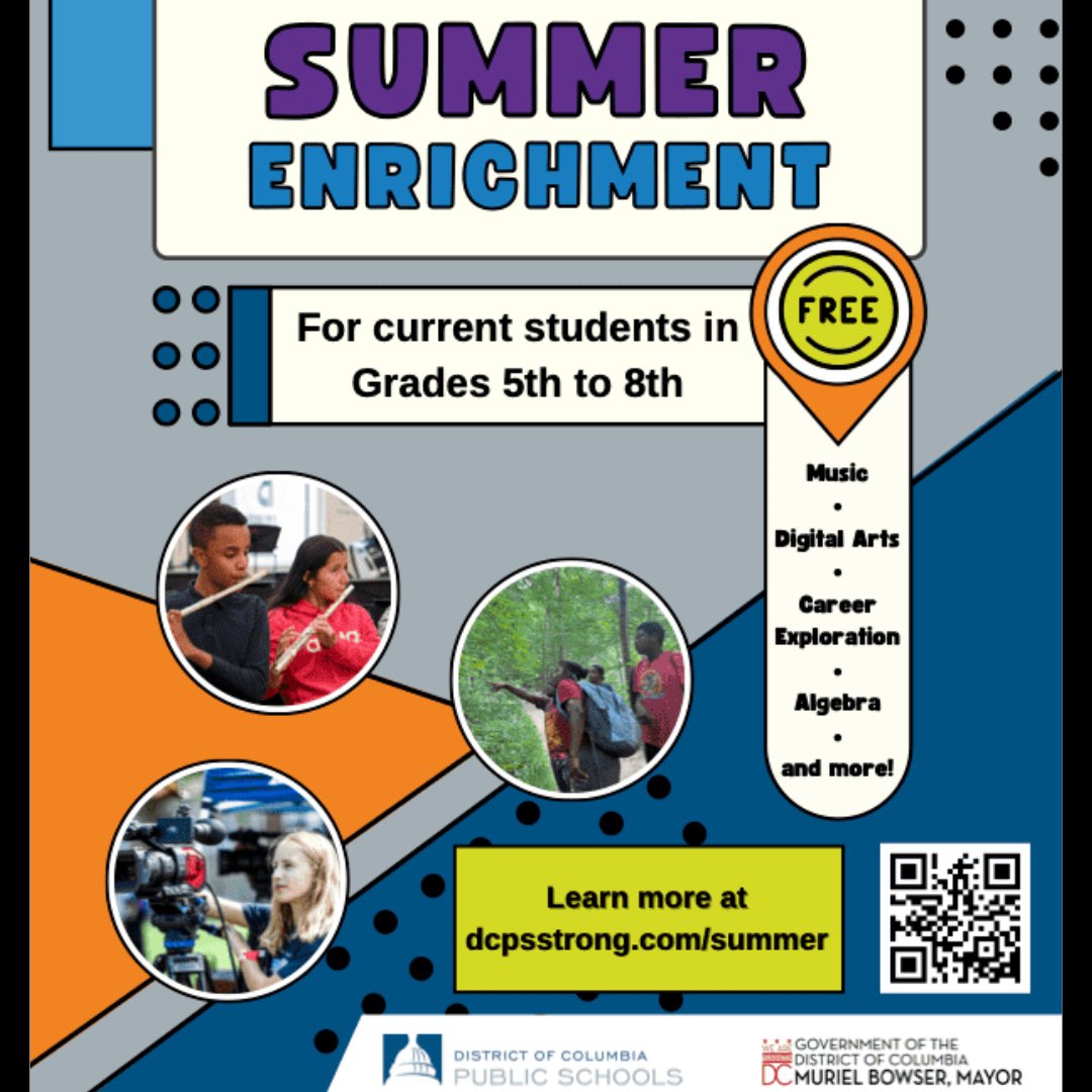Alice Deal MS on Twitter "DCPS provides summer learning opportunities