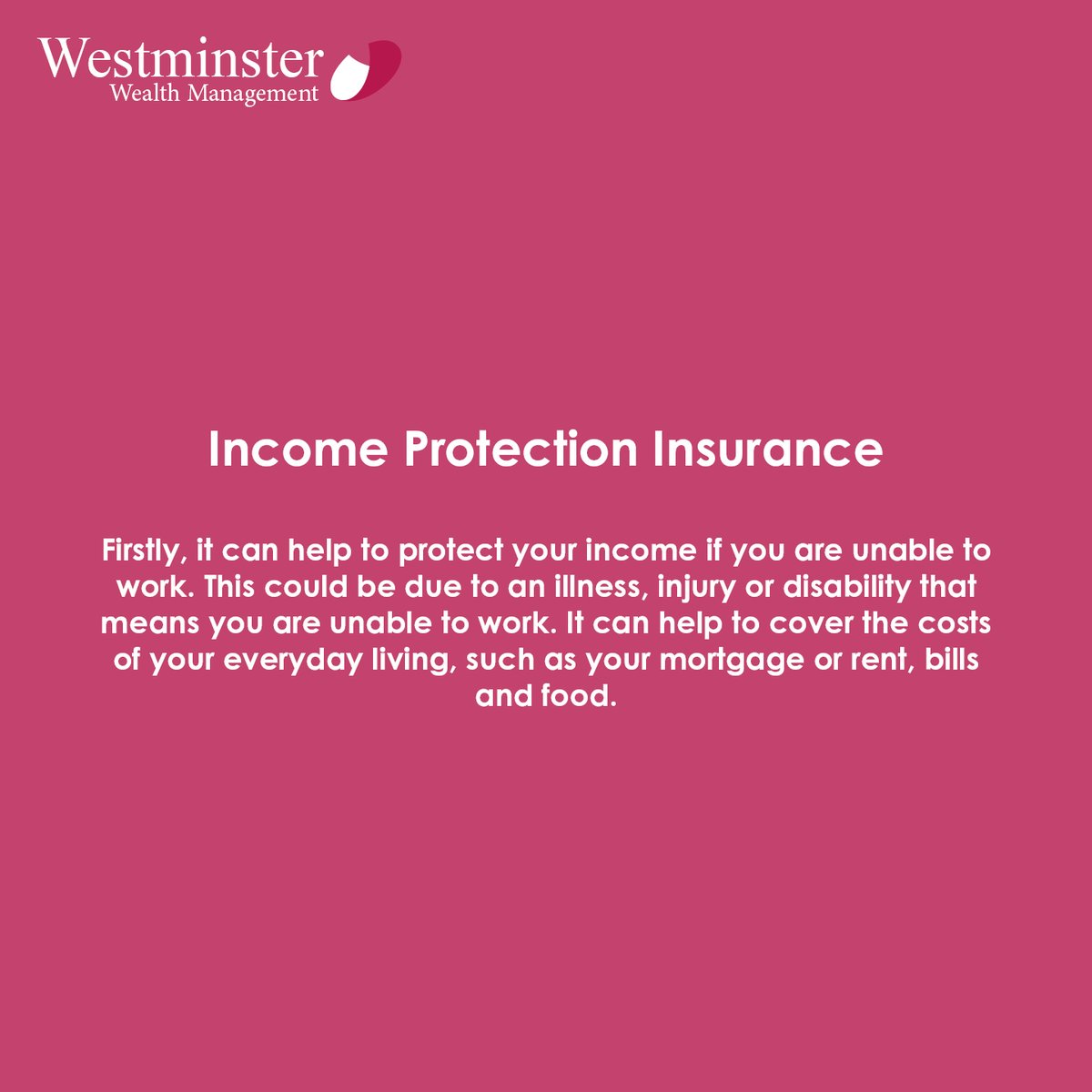 There are a number of reasons why income protection insurance should be a part of your protection planning.

#wealthmanagement #financialadvice #insurance #financialplanning
