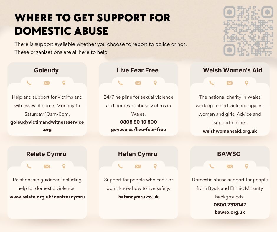 ✨ We have officers who are specially trained in dealing with domestic abuse, stalking and harassment, and offer links with support agencies to anyone affected. They're there if you’re not ready to report to police, if you have reported, or if you need support contacting us.