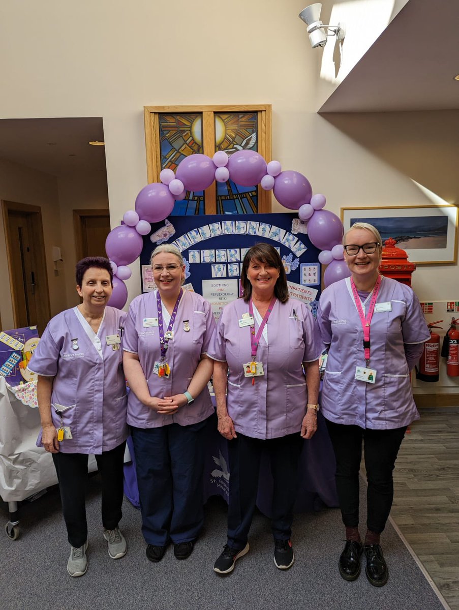 StAndrewHospice's tweet photo. #NationalComplementaryTherapyWeek celebrations are underway here in @StAndrewHospice ๐ฅณ๐
From 10am - 2.30pm, our team will be in the Hospice reception to tell you all about our comp. therapy services. They're running taster sessions so you can experience the therapies too! https://t.co/qDkWOWRpLI