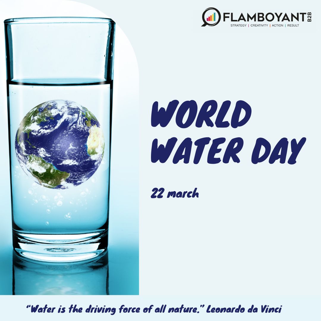 flamboyantb2b's tweet photo. Water is our world's lifeblood, but it's being poisoned by pollution &amp; drained by overuse.

This #WorldWaterDay let's reflect on our individual &amp; collective roles to sustainably use and manage humanity’s lifeblood.

Let’s take action to ensure equitable access to water for all. https://t.co/X3qf3D8wPa