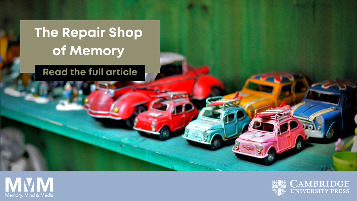 @BBCOne's @TheRepairShop restores objects to their former glory - and restores the cherished #memories held within them.

Read the full article, now live bit.ly/3JtrfyA

@CambridgeUP @BBC #ChristopherJudeMcCarroll #AlunKirby #TheRepairShop