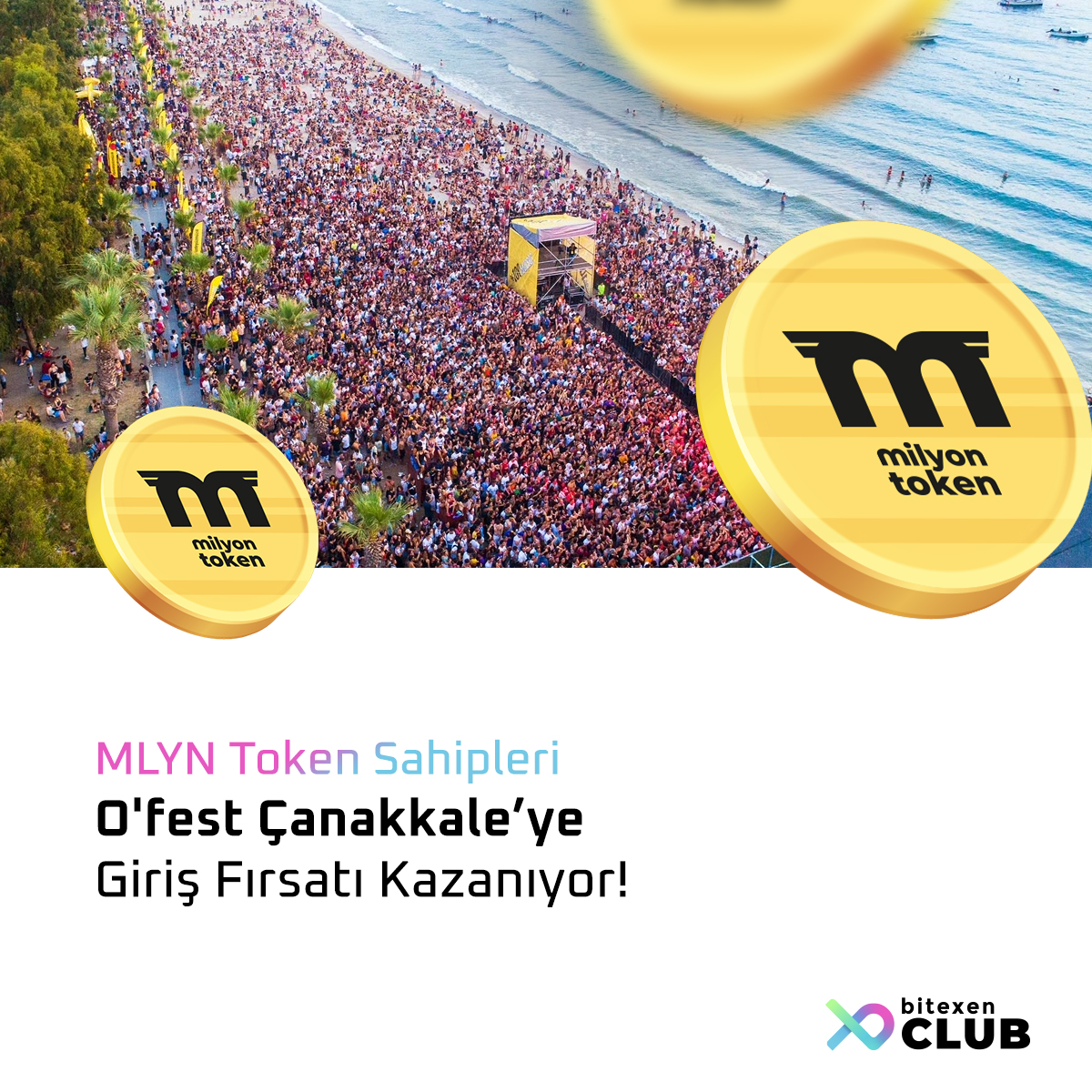 bitexenclub's tweet photo. #MLYN Token sahipleri O’fest Çanakkale etkinliğinde çok özel faydaların sahibi oluyor! Hemen Bitexen Club’a gir, kampanyaya katıl. Festival keyfini sana özel ayrıcalıklarla yaşa!
Uygulamayı indirmek için: https://t.co/lxsvGsFWyo 
#BitexenClub #OfestÇanakkale https://t.co/Xlh939lVBL