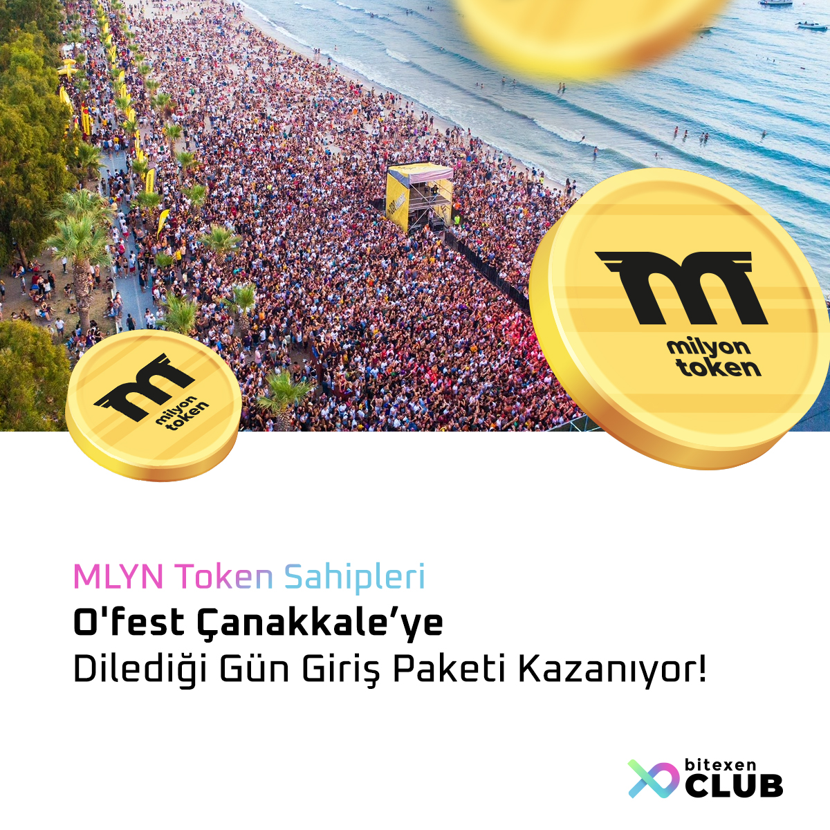 bitexenclub's tweet photo. #MLYN Token sahipleri O’fest Çanakkale etkinliğinde çok özel faydaların sahibi oluyor! Hemen Bitexen Club’a gir, kampanyaya katıl. Festival keyfini sana özel ayrıcalıklarla yaşa!
Uygulamayı indirmek için: https://t.co/lxsvGsFWyo 
#BitexenClub #OfestÇanakkale https://t.co/Xlh939lVBL