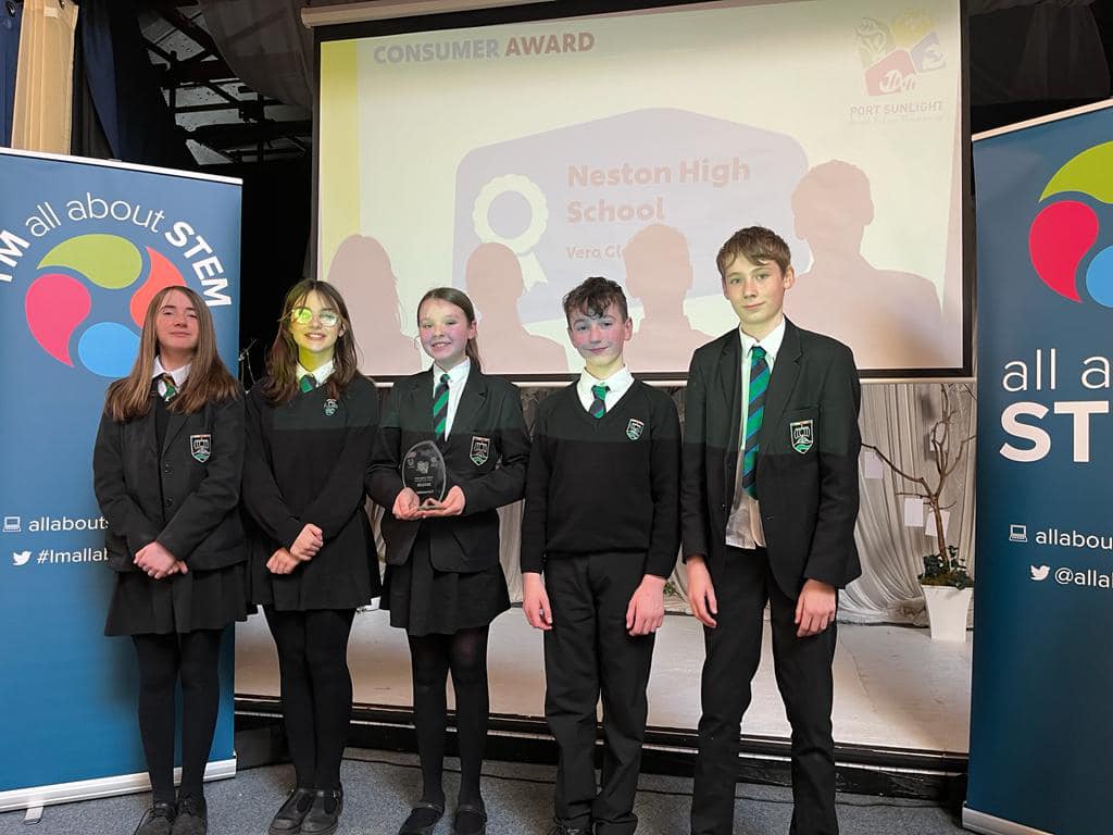 🌟 Unilever Bright Future Celebration &amp; Awards Day 

The Consumer Award goes to... <a href="/High_Neston/">Neston High Official</a>!

Congratulations! 🎉

Tag us: <a href="/AllAboutSTEM/">All About STEM</a> <a href="/UnileverUKI/">Unilever UK & IRE</a> #BrightFuture #Inspire
