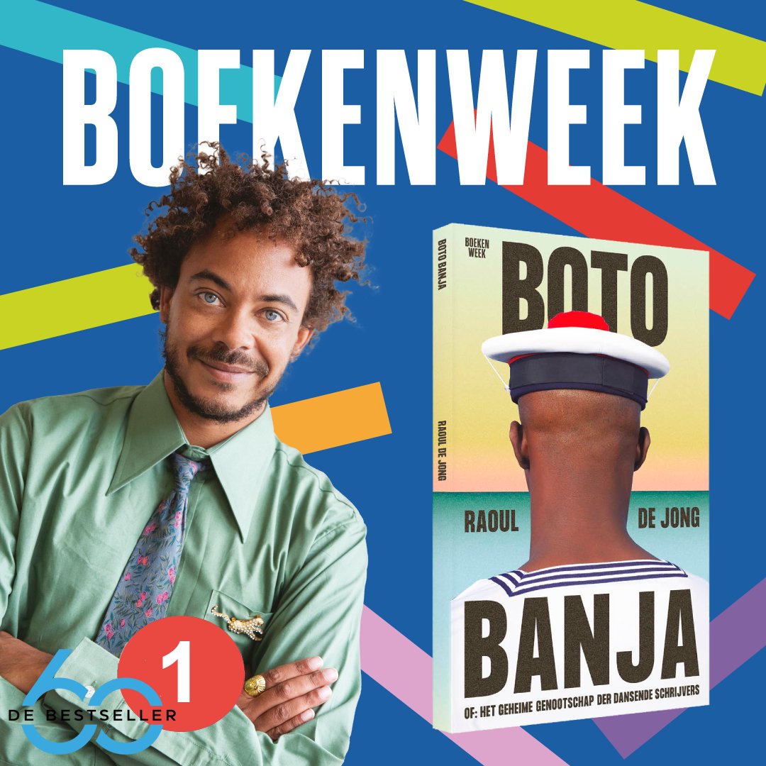 Wat een afsluiter van de #Boekenweek. Raoul de Jong staat met Boto Banja op NUMMER 1 van <a href="/DeBestseller60/">De Bestseller 60</a> ! Lees het! #raouldejong @debezigebij