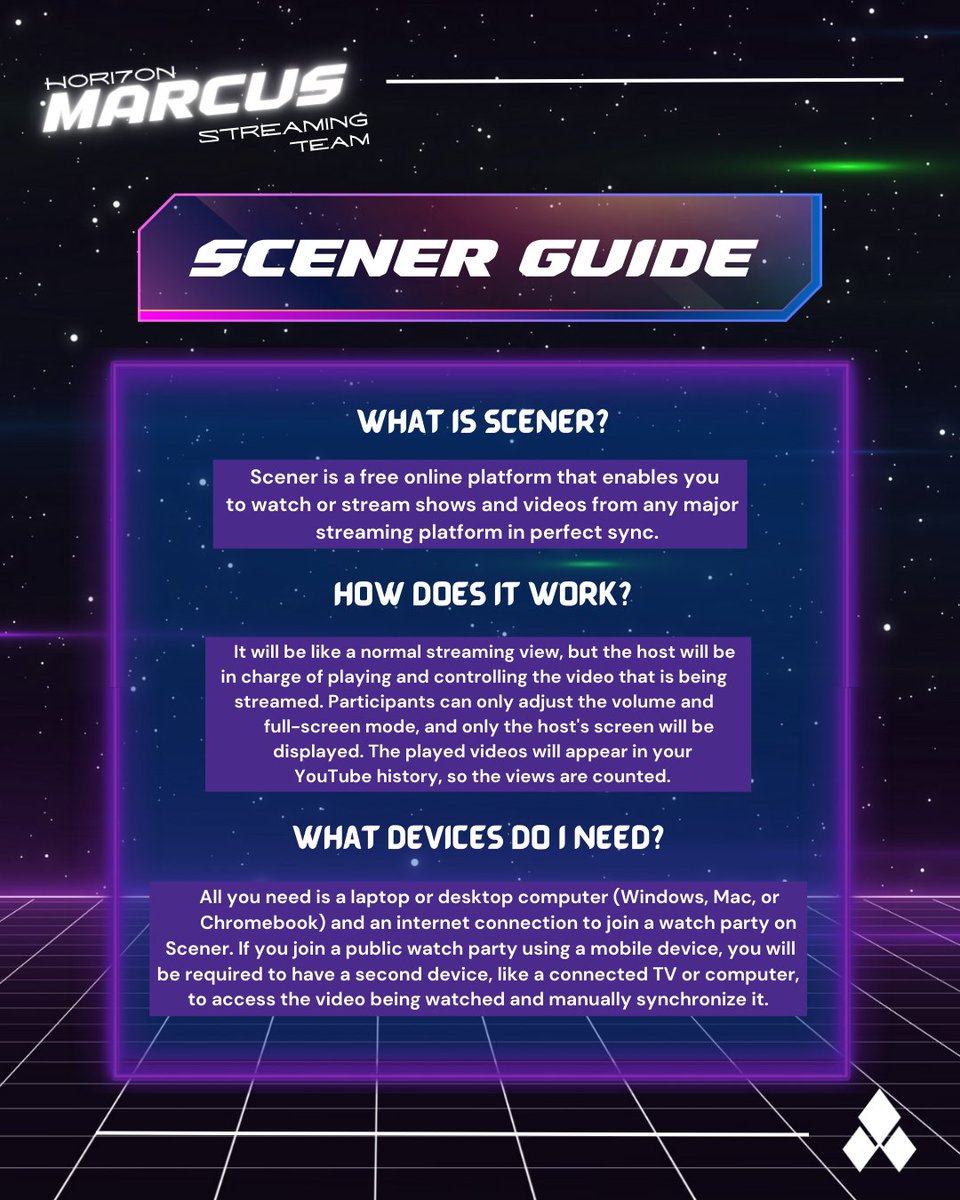 marcusstream_'s tweet photo. [#HMO_StreamingGuide]

Unfamiliar with Scener? Check out the guide below to know what scener is and how it works.

#HORI7ON_MARCUS #마커스 #MARCUS https://t.co/NQzLHl6qLX