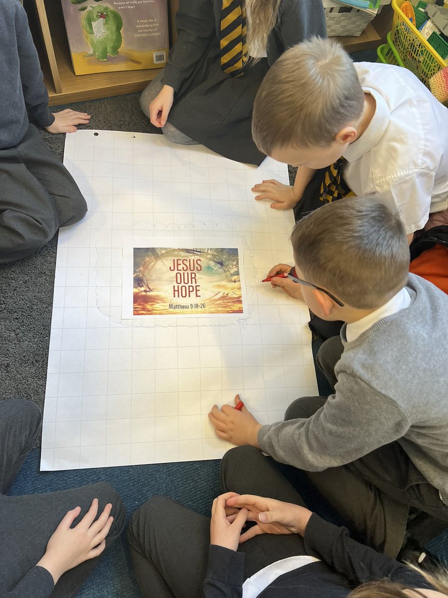 Y2 are unpicking scripture this morning in #RE as they interpret the meaning of the resurrection for Christians. #ReligiousLiteracy