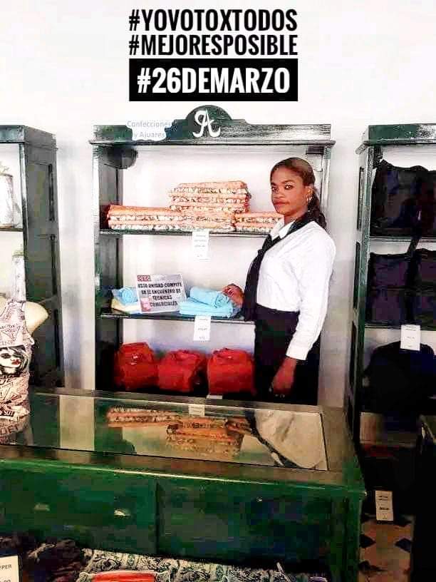 El 26 de marzo, los trabajadores del #comercio, presente el las elecciones.
#YoVotoXTodos #MejorEsPosible <a href="/MincinCuba/">Comercio Cuba</a> <a href="/BetsyDazVelzqu2/">Betsy Díaz Velázquez</a>