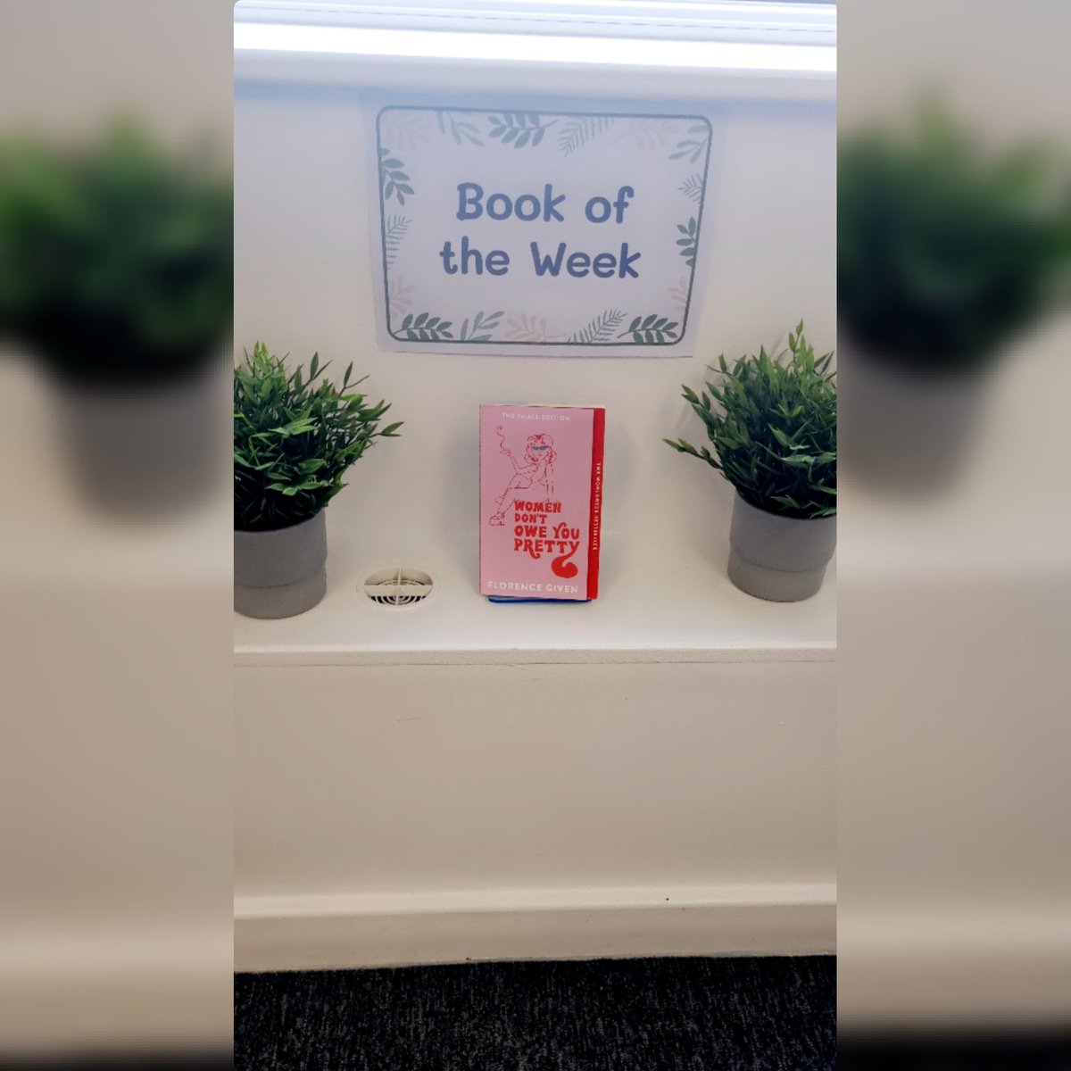 ReadingHeightsB's tweet photo. Our book of the week this week is the fabulous Women don't owe you pretty by Florence Given #womendontoweyoupretty #florencegiven #girlissues #girlpower https://t.co/5U8riUNrLP