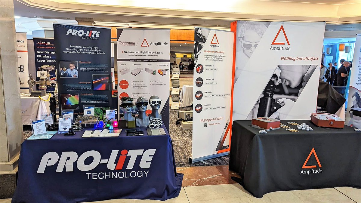 ProLite_Tech's tweet image. We're exhibiting at #ILAS2023 today and tomorrow! We're showcasing our range of photonics products 👉 lnkd.in/eGCAe9aG and our popular Laser Safety Training 👉lnkd.in/eygU5qNm
Thank you @ailu_uk for the great event!