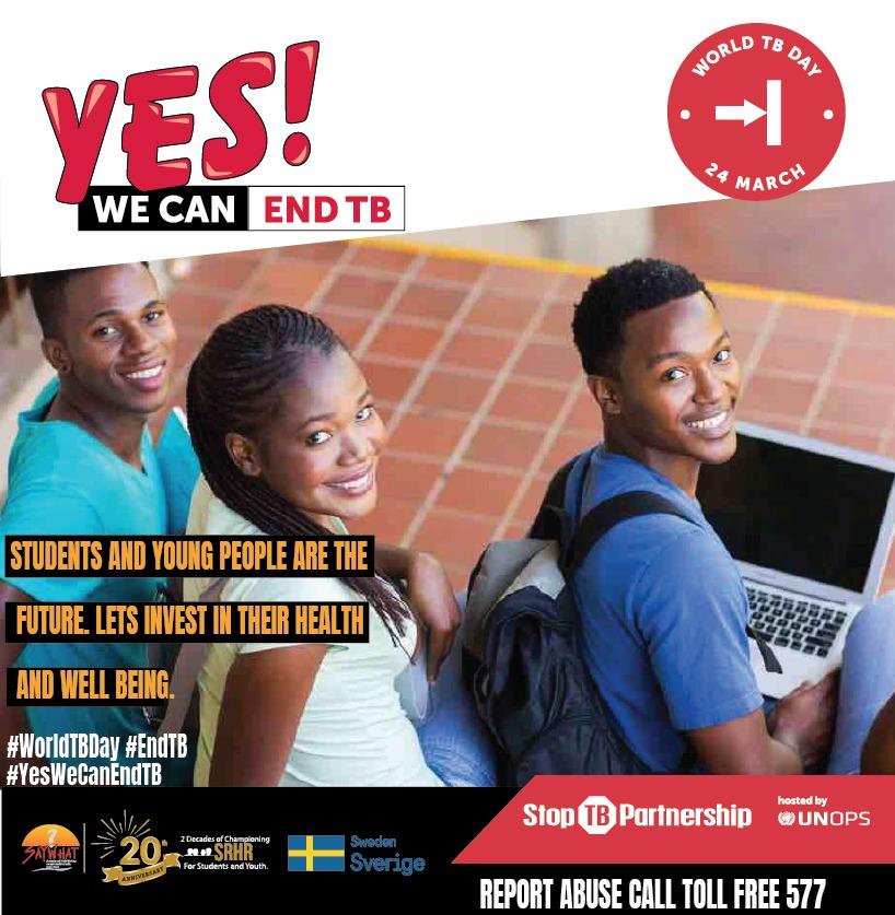 SAYWHATOrg's tweet photo. Students and young people are the future. Lets invest in their health and well-being. 

#YesWeCanEndTB 

@StopTB @SwedeninZW https://t.co/evl8pv16MX