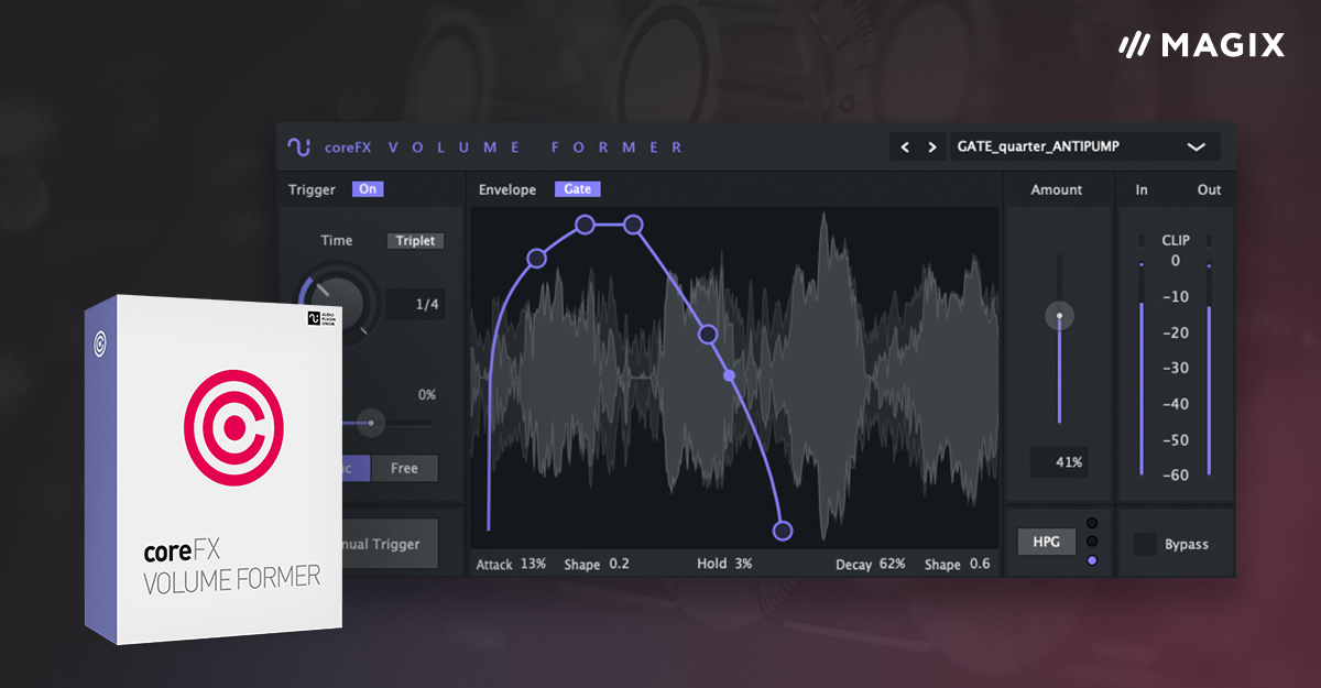 Sichere dir jetzt dein kostenloses #Giveaway!

Lade den coreFX VolumeFormer herunter und erlebe Pump-Effekte ohne kompliziertes Sidechain-Routing!

Link zum #Download:
lnkd.in/eDBzDwWs

#MAGIX #coreFX #VolumeFormer #plugindeals #plugins #audio #freebies