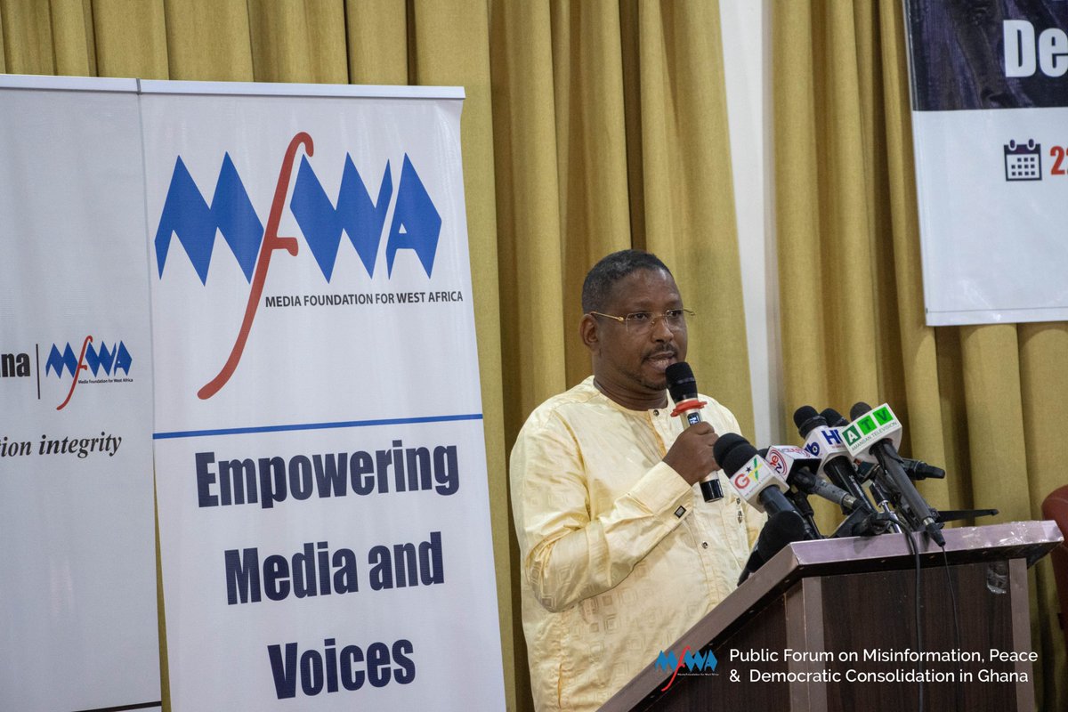 TheMFWA's tweet image. Falsehood spread faster than all aspects of information - @ADiallo2018, Representative of UNESCO 
@UKinGhana @FCDOGovUK 
#CounterMisinformation
#CounterDisinformation
#MFWA
#FactCheckGhana