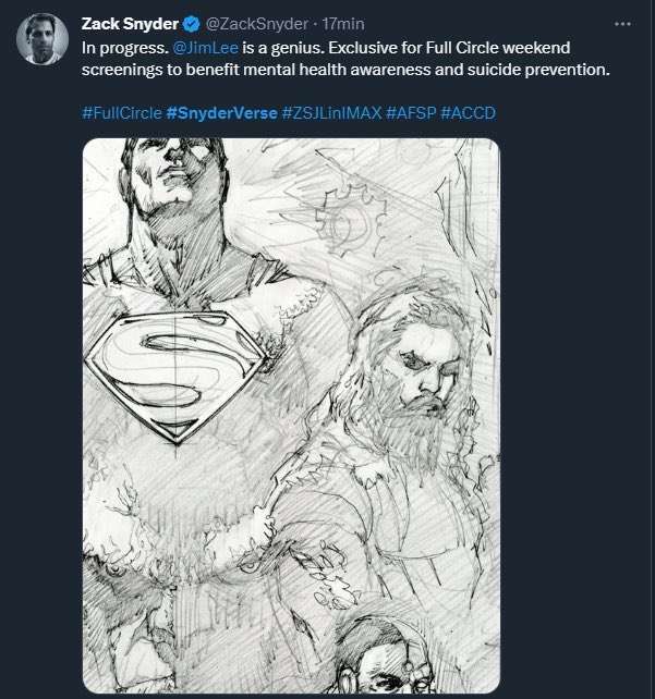 Dondiero's tweet image. If this is what #ZackSnyder moving away from #DC looks like, I would be stunned.
Zack seems to be more ready than ever for the his DC vision.
He tagged yesterday for the first time #Snyderverse.

Ready the #RestoreTheSnyderverse armada! ⚔️🔥

#SellSnyderVerseToNetflix #SnyderCon