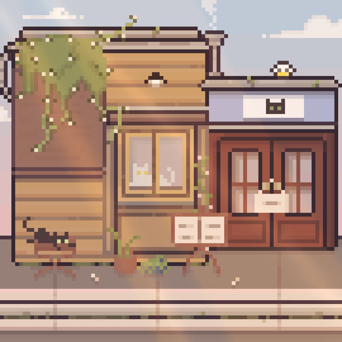 Drop on <a href="/exchgART/">Exchange Art</a> 

🪴✨ “cat's story” ✨🪴

✨“ start 1 Sol | 1 Edition “✨

🐈‍⬛ exchange.art/single/GeeNhF5…

Have a nice day ❤️
#solanaart #solanacommunity #solanacollectors #NFTs #Exchg #SolanaNFT #NFT #Sol #nftcollectors #pixelart #Pixel  #pixelartnft #exchgART