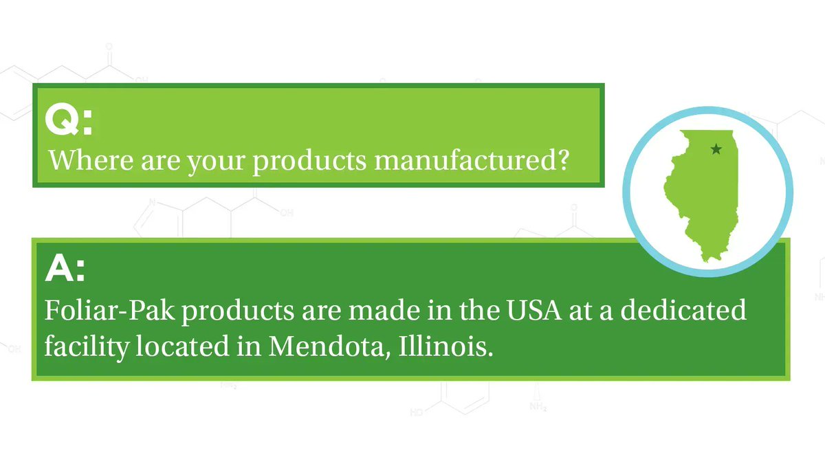 FoliarPak's tweet photo. Foliar-Pak products are made in the USA at a dedicated facility located in Mendota, Illinois. Learn more about Foliar-Pak: https://t.co/HHbXjQQGwT. #FoliarFAQ https://t.co/BFOpK6m2yw