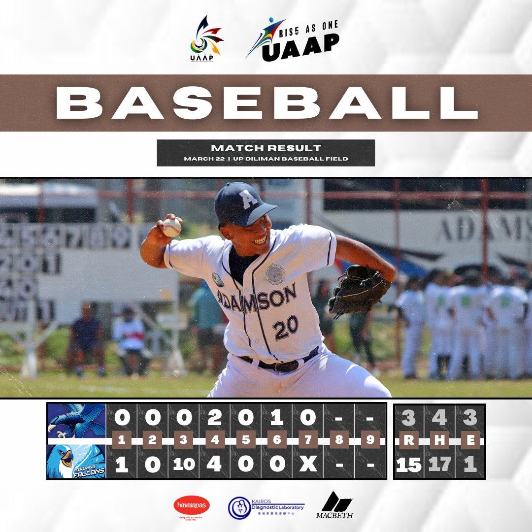 The UAAP on Twitter "UAAPSeason85 Baseball Tournament Results, March