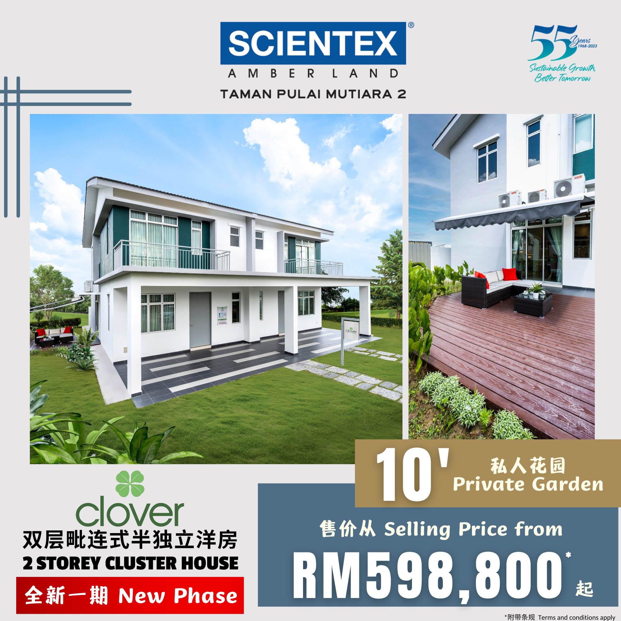 Scientex pulai on twitter clover 2 storey cluster house with 10
