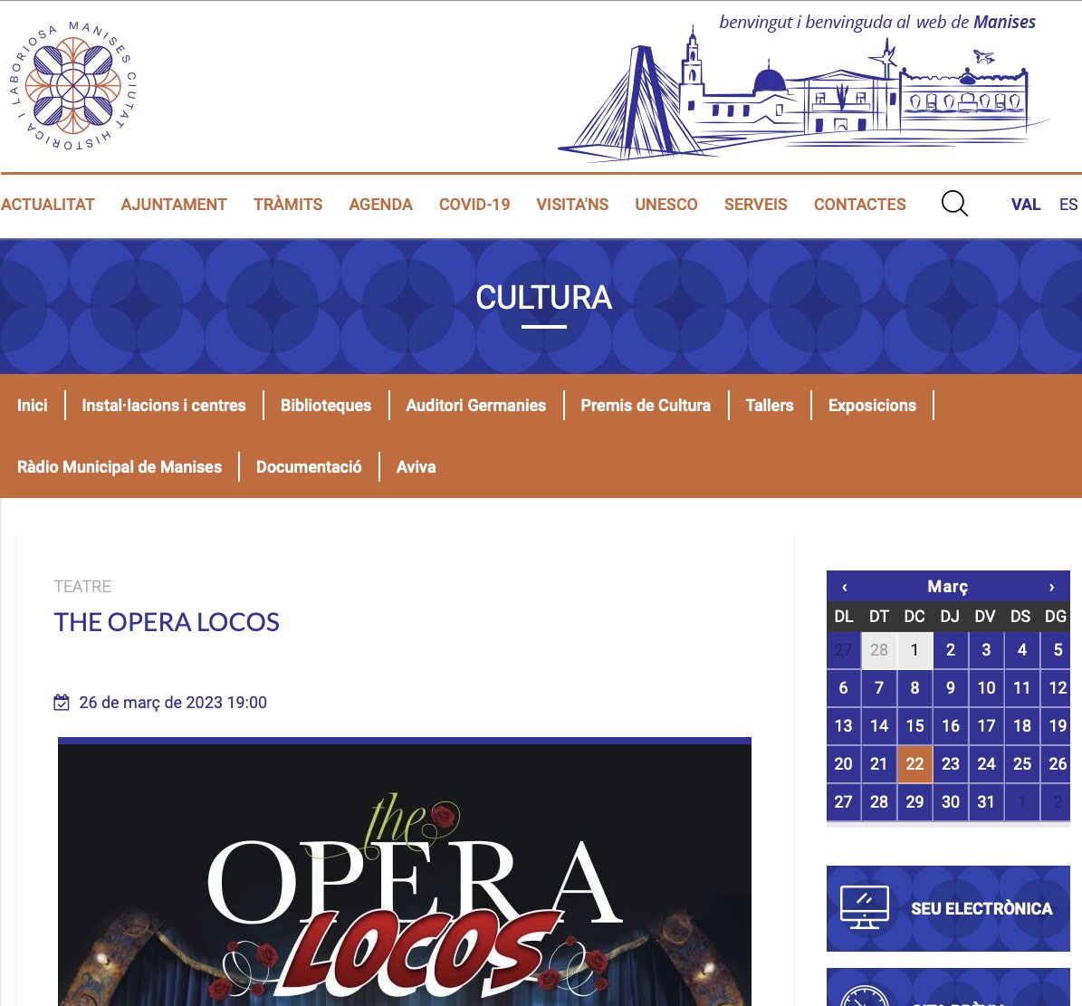 theoperalocos's tweet photo. 🔵🔋¡Pilas cargadas para este fin de semana!
@yllanaoficial 

🗓✍️#TheOperaLocos
24/03/2023
📍Baza- Granada 
@AytoBaza
25/03/2023
📍Sueca- Valencia
@AjuntamentSueca
26/03/2023
📍Manises- Valencia 
@AytoManises 

#produccionesyllana #Baza #Granada #Sueca #Manises #VALENCIA https://t.co/bfjBWkgwe7