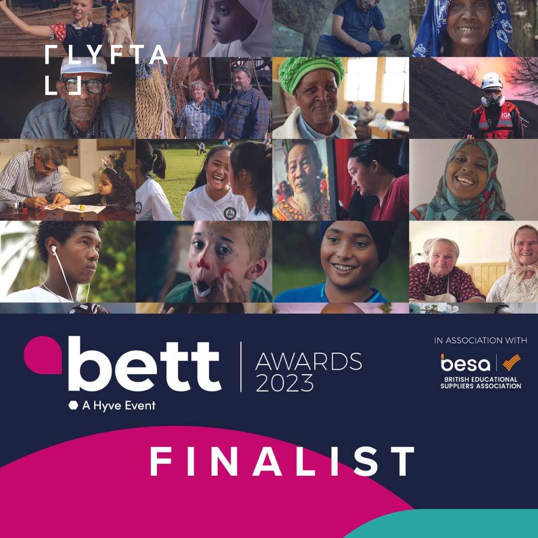 We are heading to the #BettAwards2023 next week where Lyfta has been shortlisted in two categories: Collaboration with a School and Transformational Impact.

We're thrilled to be nominated. Good luck to our fellow nominees!
#Edtech #GlobalLearning