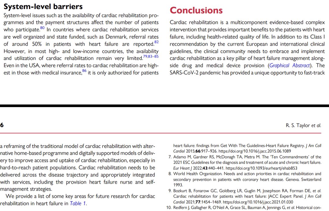 🔥 #CardiacRehabilitation is the 5th pillar of #HFrEF treatment 
👉 After the #Covid19 no more a Cinderella
👉Pushing the boundaries for implementation of home-based & digitally supported program
👉 ⬆️ outpatient #rehab
@gcfmd @JavedButler1 @DrRajivsankar @RFE_Pedretti @iamritu