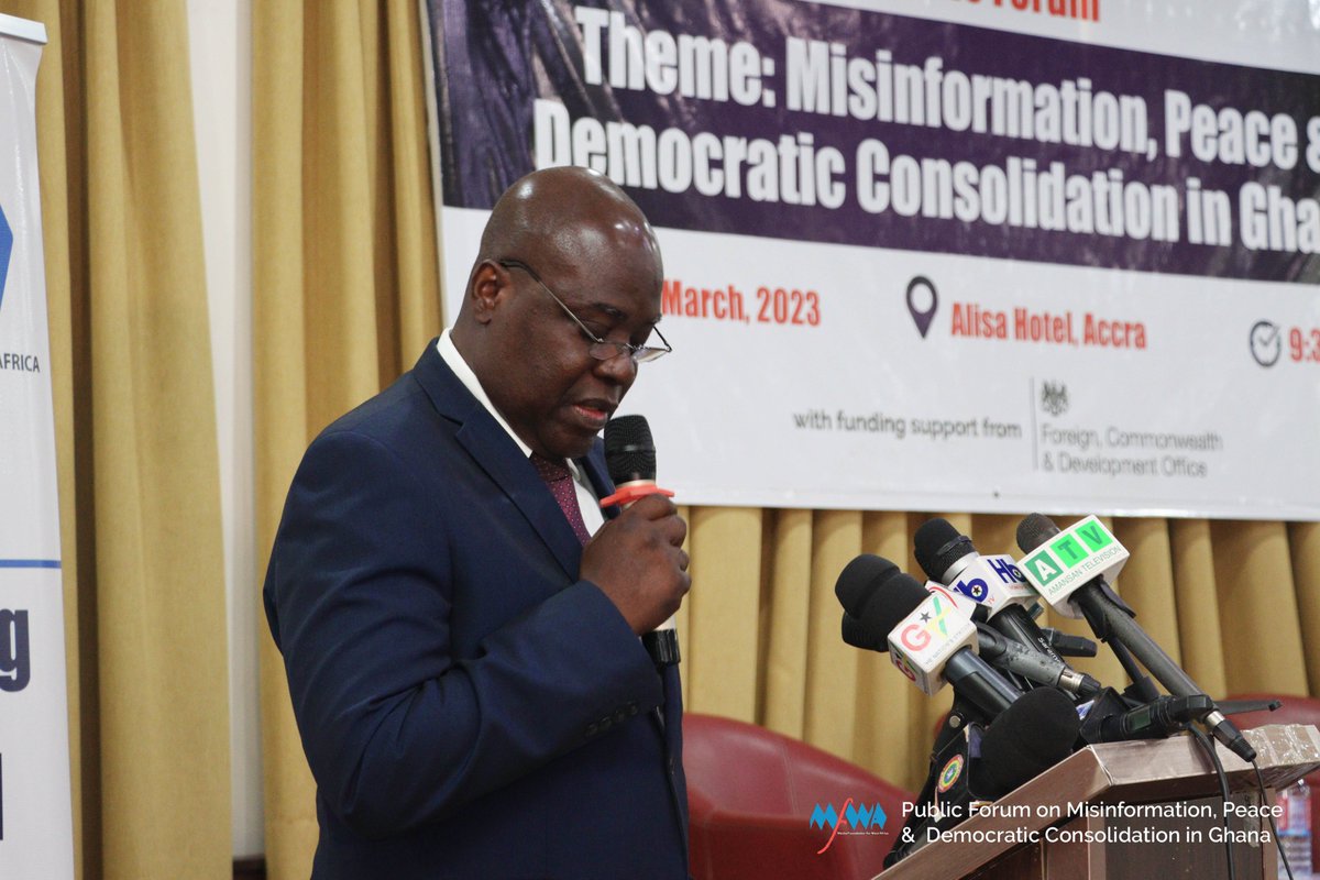 TheMFWA's tweet image. Misinformation has become a popular tool among political actors - Timothy Coleman-Deputy National Security Coordinator of #Ghana.
@UKinGhana  @FCDOGovUK 
#CounterMisinformation
#CounterDisinformation
#MFWA
#FactCheckGhana