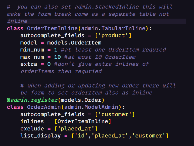 anil_code_808's tweet image. Inlining form to related model (eg. OrderItem inlined to Order) so that when creating or updating a model there will be option to manage the related model

Creating seperate entity app to store combined tasks of both apps so that our core app becomes independent
#django