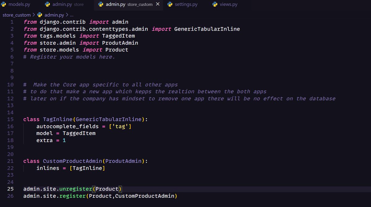 anil_code_808's tweet image. Inlining form to related model (eg. OrderItem inlined to Order) so that when creating or updating a model there will be option to manage the related model

Creating seperate entity app to store combined tasks of both apps so that our core app becomes independent
#django