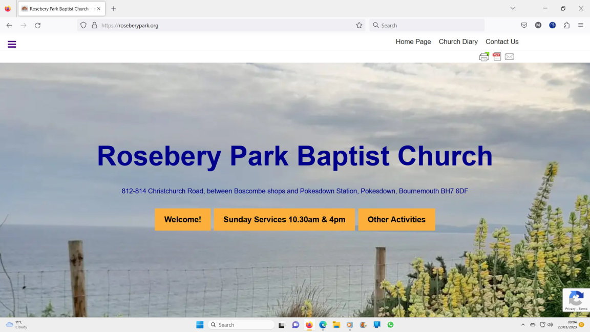 RoseberyPark's tweet photo. New look for the Rosebery Park Baptist Church website! https://t.co/Nw1GrrPoSV https://t.co/3XSBUCdnw0