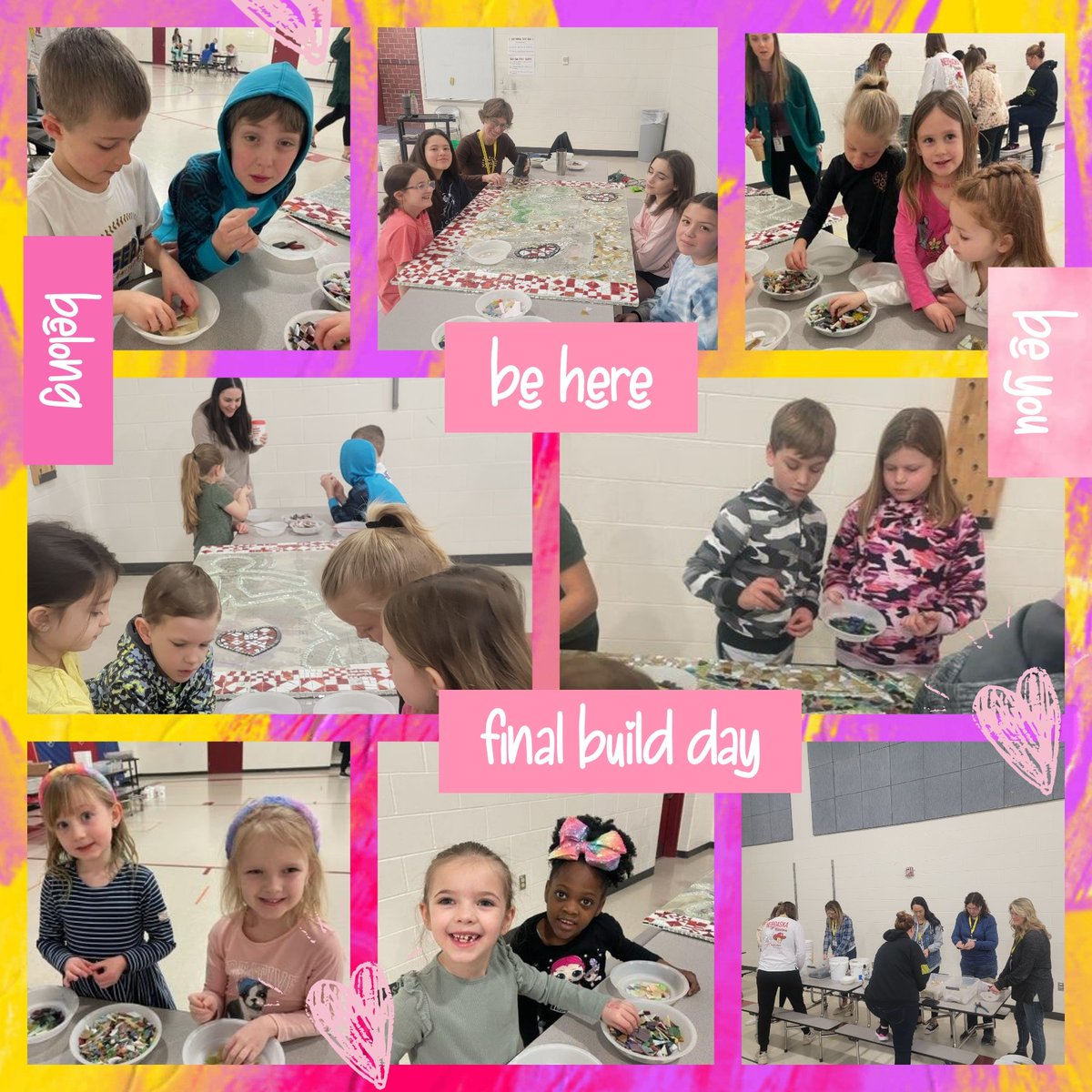 MPS_Reagan's tweet photo. ❤️ Together, as a school, staff, and community, we spent time completing our final art piece. Each child had a hand in this masterpiece. Their unique ideas and creative inspirations were poured into this project. We couldn't be more proud of it! ❤️ #beherebeyoubelong #Proud2bMPS https://t.co/poWouXnmDj