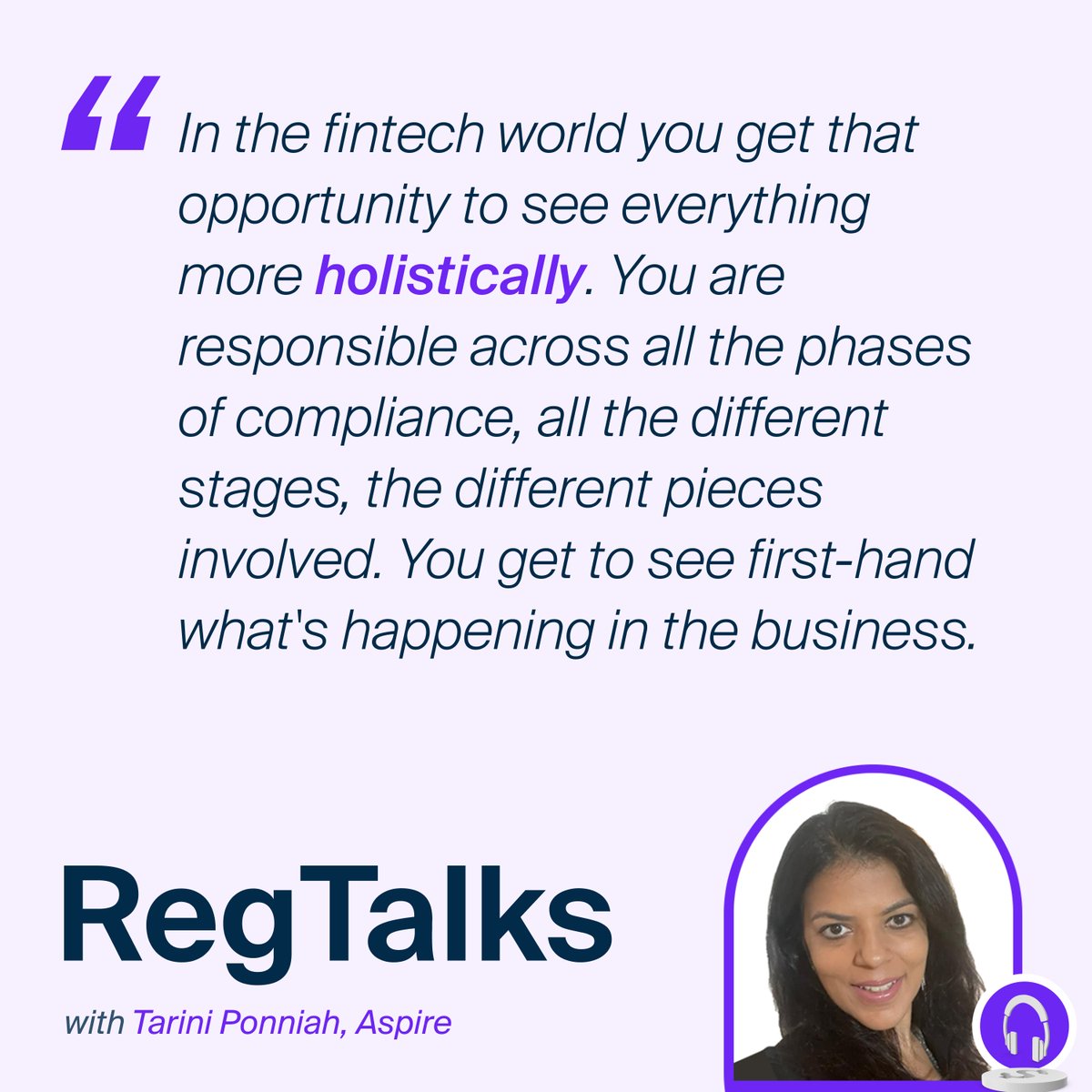 KYC_Ltd's tweet photo. How do you explain compliance to a 9-yr-old? Does #creativity play a role in #CDD? And why are #communicationskills key for compliance officers? On #RegTalks, @RoamingFounder explores these topics with Tarini Ponniah, Head of Compliance at @AspireSEA: https://t.co/FdORORsas6 https://t.co/upauYBkkHh
