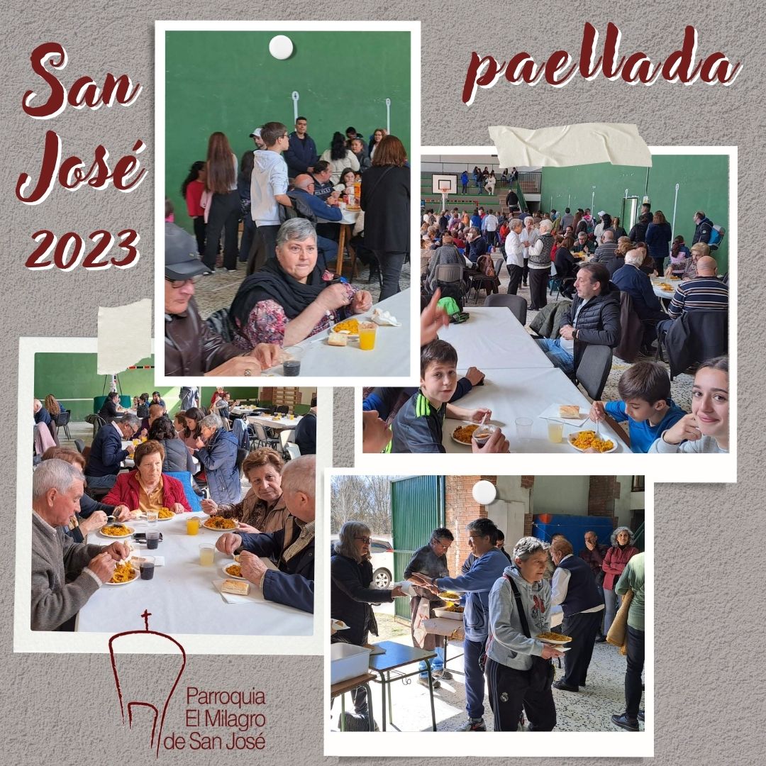 Dicen que «la tradición manda», y si es para celebrar pues mejor.
Un año más nos juntamos a la mesa después de la misa de San José a disfrutar de una sabrosa paella. 
milagrosj.es/wp/2023/03/20/…
<a href="/SanEstanislao/">San Estanislao SA</a> 
<a href="/sjcastillayleon/">sjcastillayleón</a>