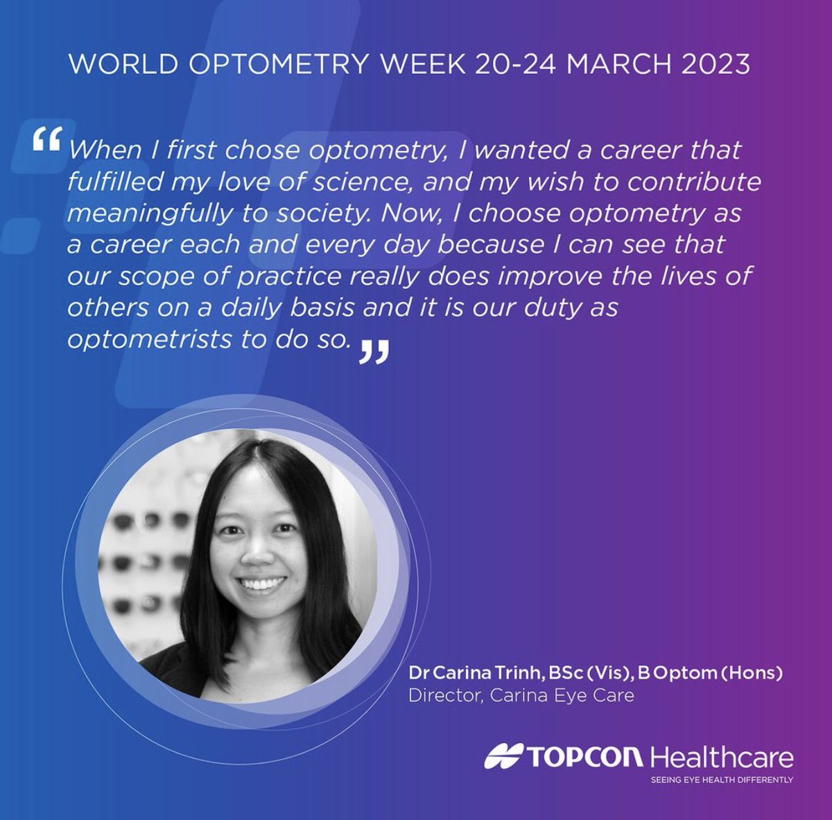 OptikMedikal's tweet photo. In the lead up to World Optometry Week, we asked optometrists why they chose the career and what continues to drive their work. We believe the future of optometry is in very good hands. 
 
#optometry #eyecare #future #worldoptometryweek https://t.co/HsRn3RB3Hq