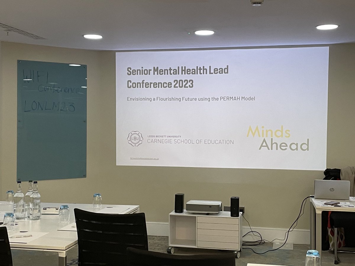 Looking forward to hearing new ideas, especially the PERMAH model of well-being #Student services #Harlow College #SMHLConference